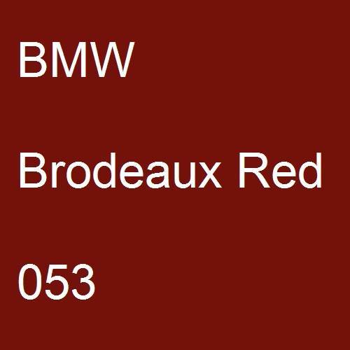 BMW, Brodeaux Red, 053.